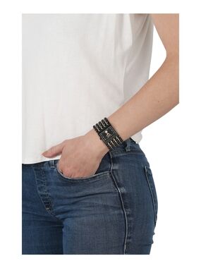 Versus Versace Black and Rose Gold Bracelet Watch